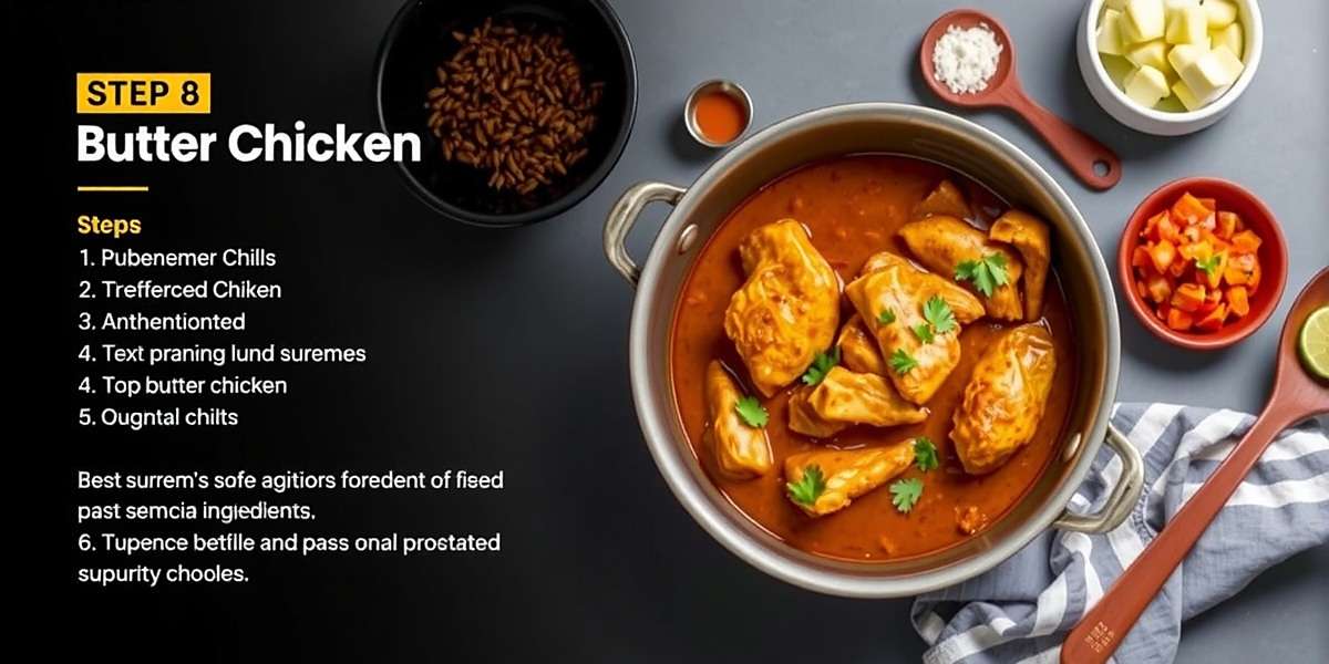 Cumin Rise Supreme - Learn Authentic Recipes Cumin Rise Supreme recipe interface showing steps to prepare butter chicken with authentic ingredients