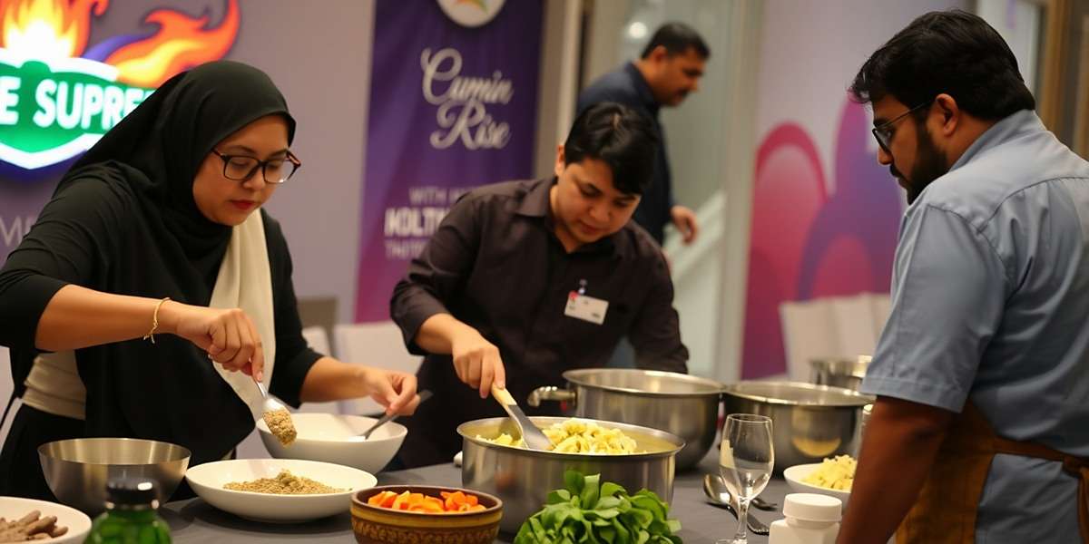 Cumin Rise Supreme - National Cooking Championship Cumin Rise Supreme live cooking event in India with participants competing using the game